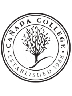 Canada College logo california white