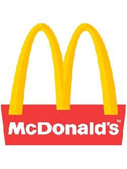 Mcdonalds logo white new