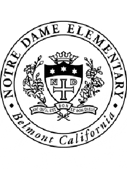 Notre dame elementry logo california